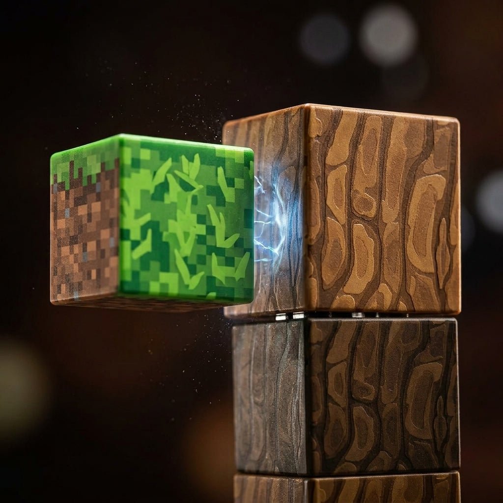 Set de Bloques Magnéticos "Mundo Píxel" (75 Piezas) - ¡Su Videojuego Favorito en la Vida Real! - Mundo QZ