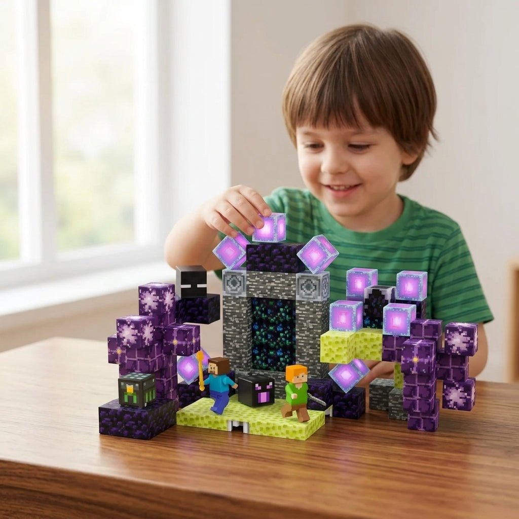 Set de Cubos Magnéticos "Mundo Pixel" (86 Piezas) - ¡Su Videojuego Favorito en la Vida Real! - Mundo QZ